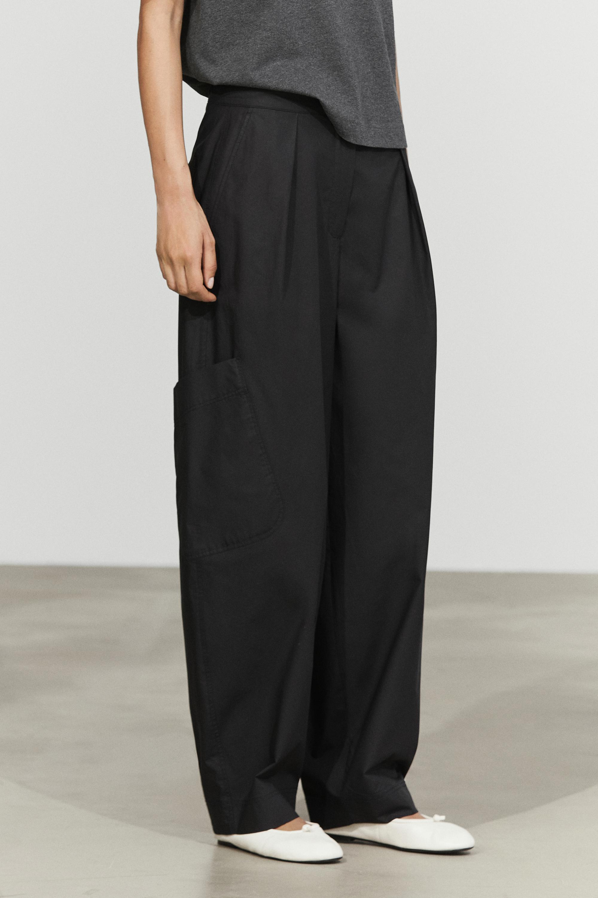 Pantalon cargo barrel fit